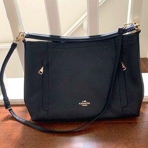 COACH Pebbled Leather Scout Hobo Handbag
